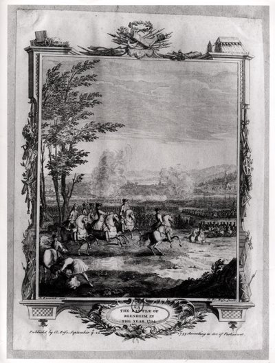 The Battle of Blenheim, 13th August 1704, engraved by Claude Dubosc, 1735 by Antoine Benoist or Benoit du Cercle